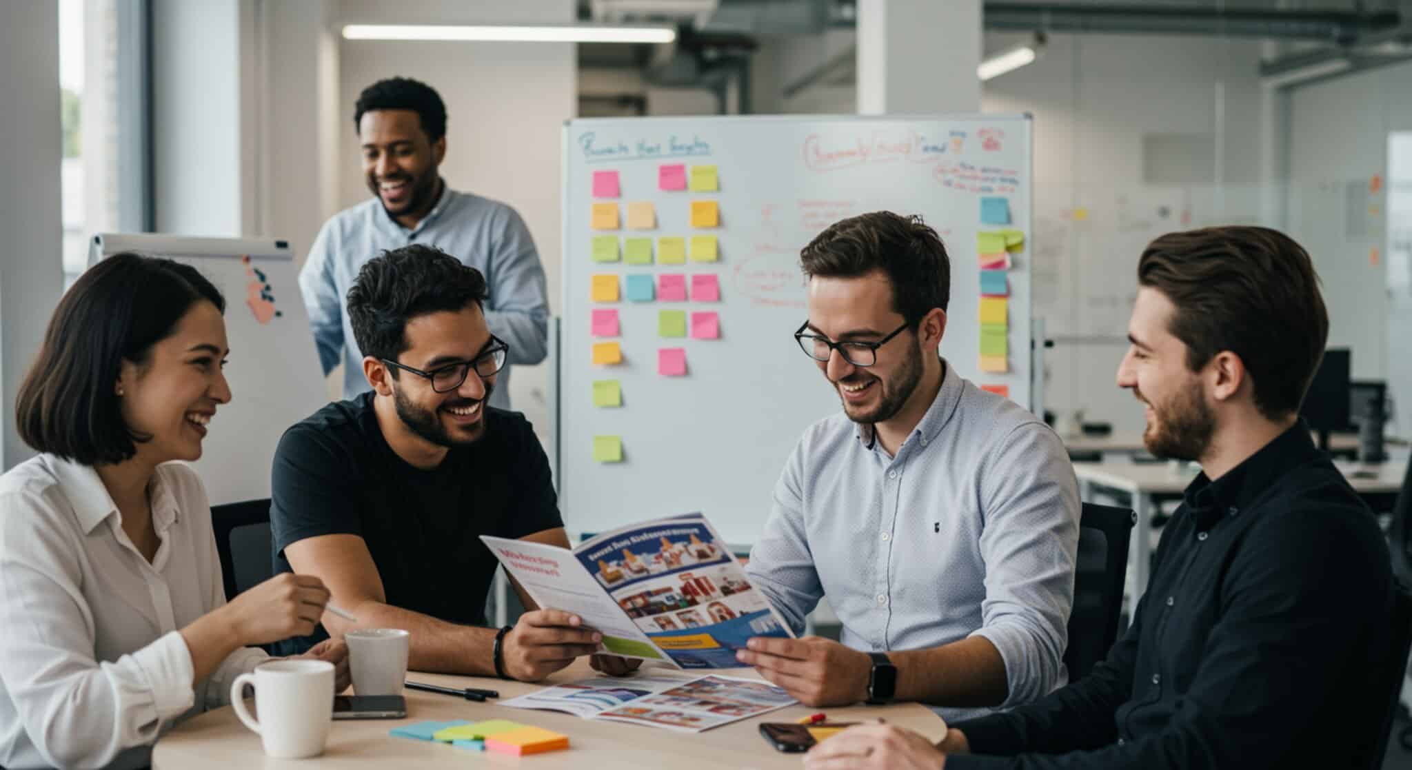 brochures et supports marketing pour propositions commerciales