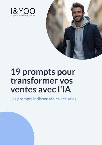 Cover 19 prompts pour transformer vos ventes. avec l'IA